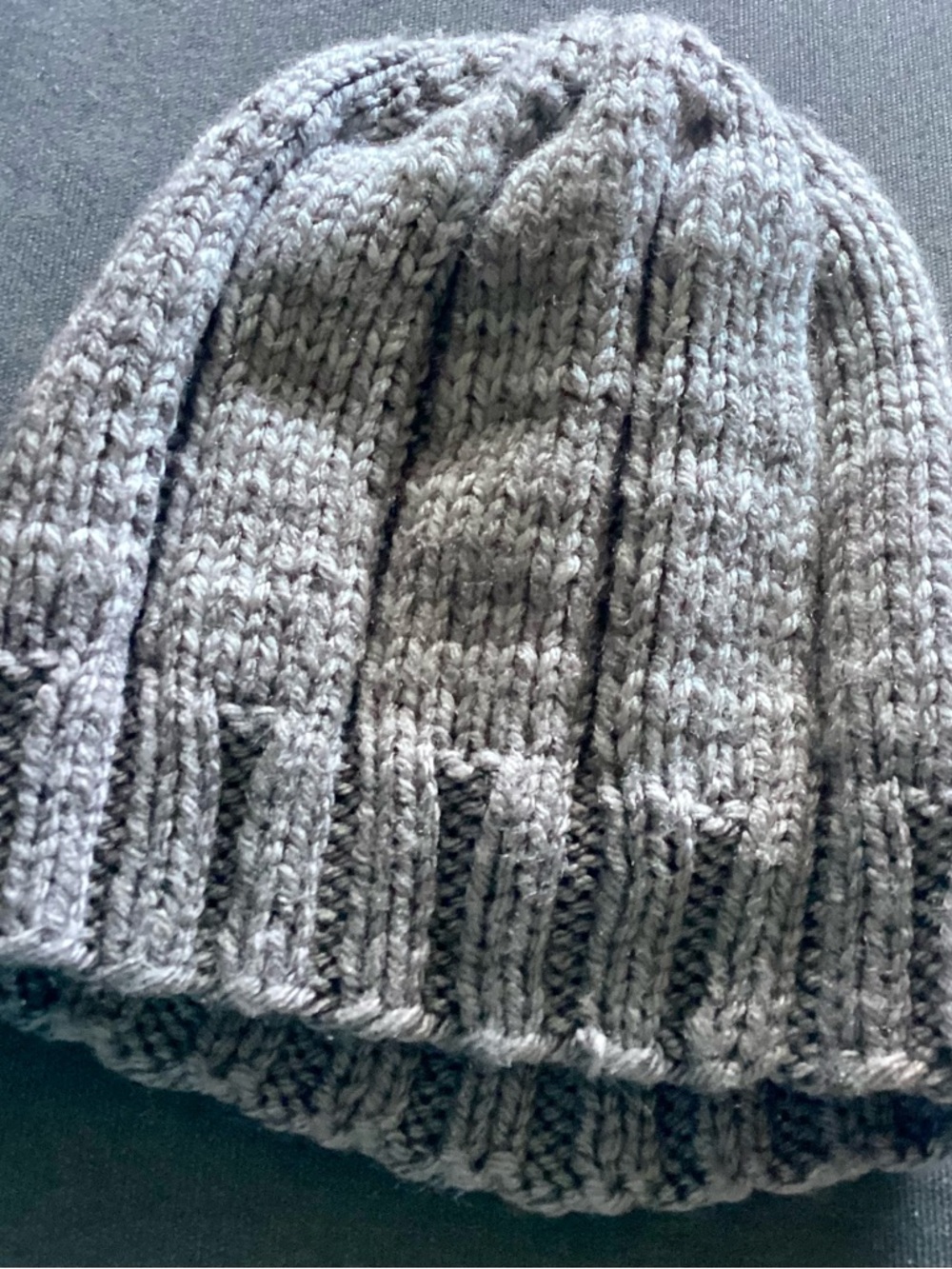 Chunky Knit Beanie - Gray